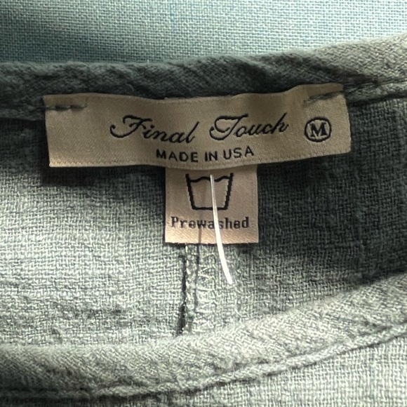 Khaki colored 100% cotton short sleeve loose fitting dress/coverup. Never worn - Picture 6 of 8